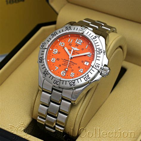 montre breitling orange|montre de luxe breitling.